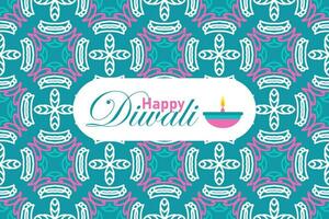 indisch Festival glücklich Diwali nahtlos Muster Hintergrund, Diwali Feier Gruß Karte, Vektor Illustration Design.