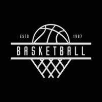 Basketball-T-Shirt und Bekleidungsdesign vektor