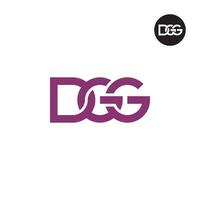 Brief dgg Monogramm Logo Design vektor