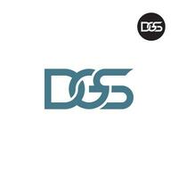 Brief dgs Monogramm Logo Design vektor