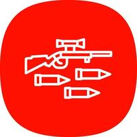 Gewehr-Vektor-Icon-Design vektor