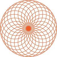 Kreise heilig Geometrie Symbol auf transparent Hintergrund - - Lager Illustration vektor
