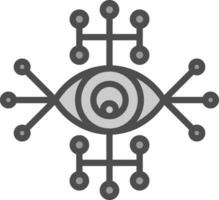 Cyber Auge Vektor Symbol Design