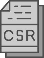 csr Datei Format Vektor Symbol Design