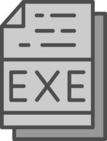 exe Datei Format Vektor Symbol Design