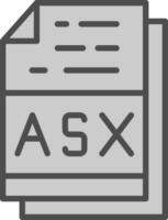 asx Datei Format Vektor Symbol Design