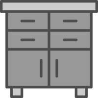 Schubladen-Vektor-Icon-Design vektor