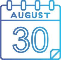 30 August Vektor Symbol