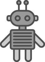 Roboter-Vektor-Icon-Design vektor