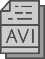 avi Datei Format Vektor Symbol Design