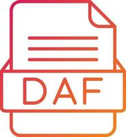 daf Datei Format Symbol vektor