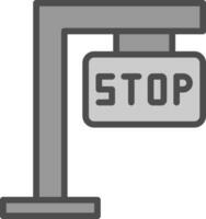 Stop-Schild-Vektor-Icon-Design vektor