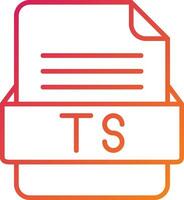 ts Datei Format Symbol vektor