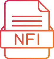 nfi Datei Format Symbol vektor