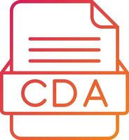 cda-Dateiformat-Symbol vektor