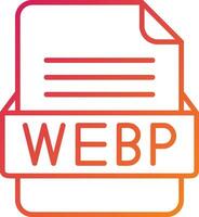 webp Datei Format Symbol vektor