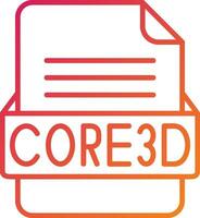 core3d Datei Format Symbol vektor