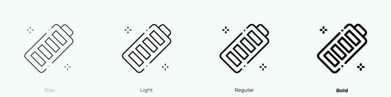 Status Symbol. dünn, Licht, regulär und Fett gedruckt Stil Design isoliert auf Weiß Hintergrund vektor