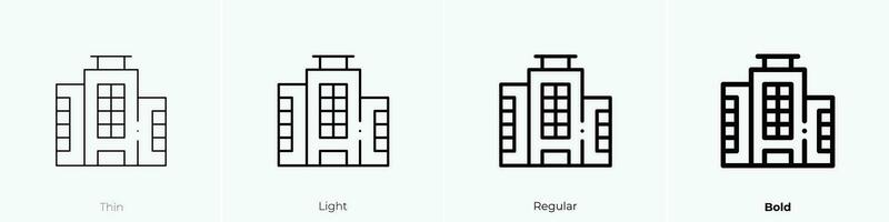 nachhaltig Symbol. dünn, Licht, regulär und Fett gedruckt Stil Design isoliert auf Weiß Hintergrund vektor