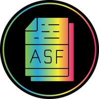 asf fil formatera vektor ikon design