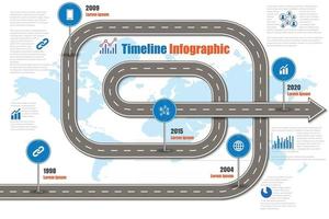 affärsvägskyltar karta tidslinje infographic designad för abstrakt bakgrund mall milstolpe element modern diagram process teknik digital marknadsföring data presentation diagram vektorillustration vektor