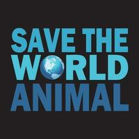 internationell djur- dag t- skjorta design, värld djur- dag oktober 4, spara de värld djur, grafik t-shirt, djur- älskare t-shirt design, tiger dag. vektor
