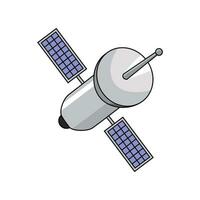 satellit vektor illustration. kommunikation teknologi tecken och symbol.