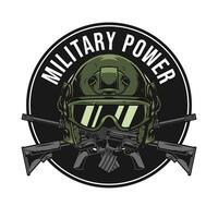 Militär- Logo Vorlage vektor