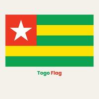 de Togo flagga vektor