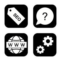 Satz von Vector SEO Search Engine Optimization Icons