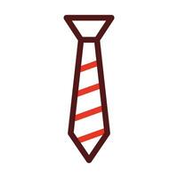 Krawatte Vektor dick Linie zwei Farbe Symbole zum persönlich und kommerziell verwenden.