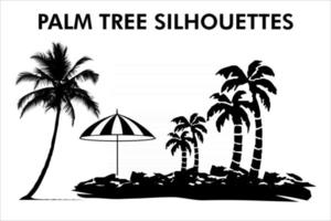 palm silhuetter vektor