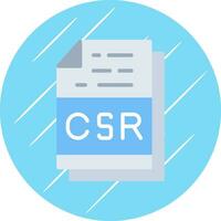 csr fil formatera vektor ikon design