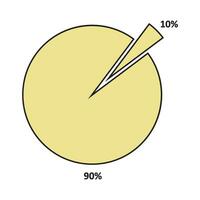 polygon och histogram ikon vektor