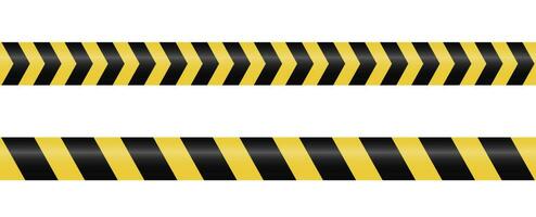Sicherheit Band Barriere unterzeichnen. Gelb schwarz Streifen Vektor. vektor