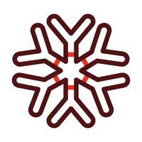 Schnee Vektor dick Linie zwei Farbe Symbole zum persönlich und kommerziell verwenden.