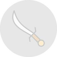 Schwert-Vektor-Icon-Design vektor