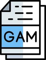 gam Datei Format Vektor Symbol Design