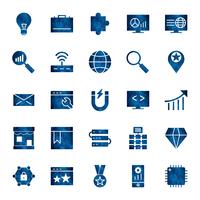 Satz von Vector SEO Search Engine Optimization Icons