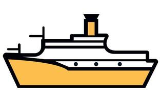 havs fartyg platt, frakt fartyg behållare i de hav transport, frakt frakt transport. illustration vektor