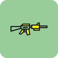 Gewehr-Vektor-Icon-Design vektor