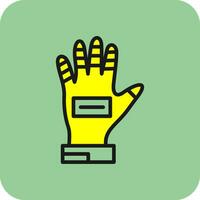 tävlings handske vektor ikon design
