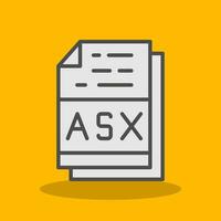 asx Datei Format Vektor Symbol Design