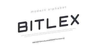 framtida modernt kursivt alfabetet teckensnitt. typografi urban stil teckensnitt för sport, teknik, digital, filmlogotypdesign vektor