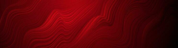 dunkel rot Flüssigkeit wellig Linien abstrakt Muster Design vektor