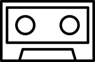 Kassette Symbol Vektor . Audio- Kassette Band Symbol isoliert auf Weiß Hintergrund