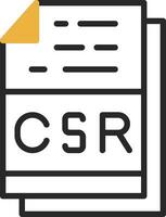 csr Datei Format Vektor Symbol Design