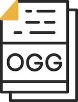 ogg Datei Format Vektor Symbol Design