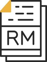 rm Datei Format Vektor Symbol Design