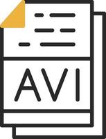 avi Datei Format Vektor Symbol Design